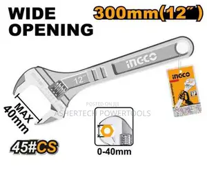 Ingco Hadw131122 Adjustable Wrench "Length:300mm(12"")