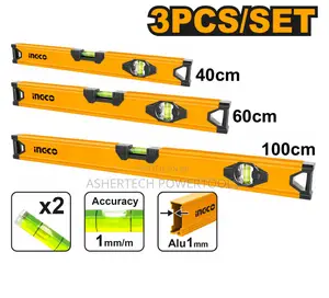 Ingco Hsl10403 Spirit Level Set 3 PCS