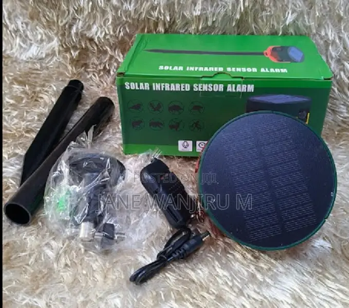 Solar Infrared Alarm Sensor With Siren