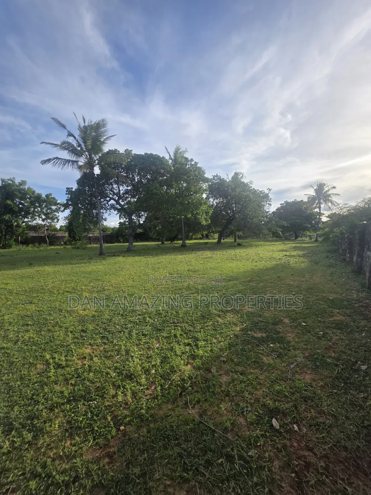 1 Acre With a Well Diani Kongo River Area for Sale 3 Row From the Sea