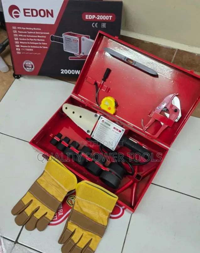 Edon 2000w Ppr,
With Spirit Level, Gloves, 3m Tape Measure Range 20-63