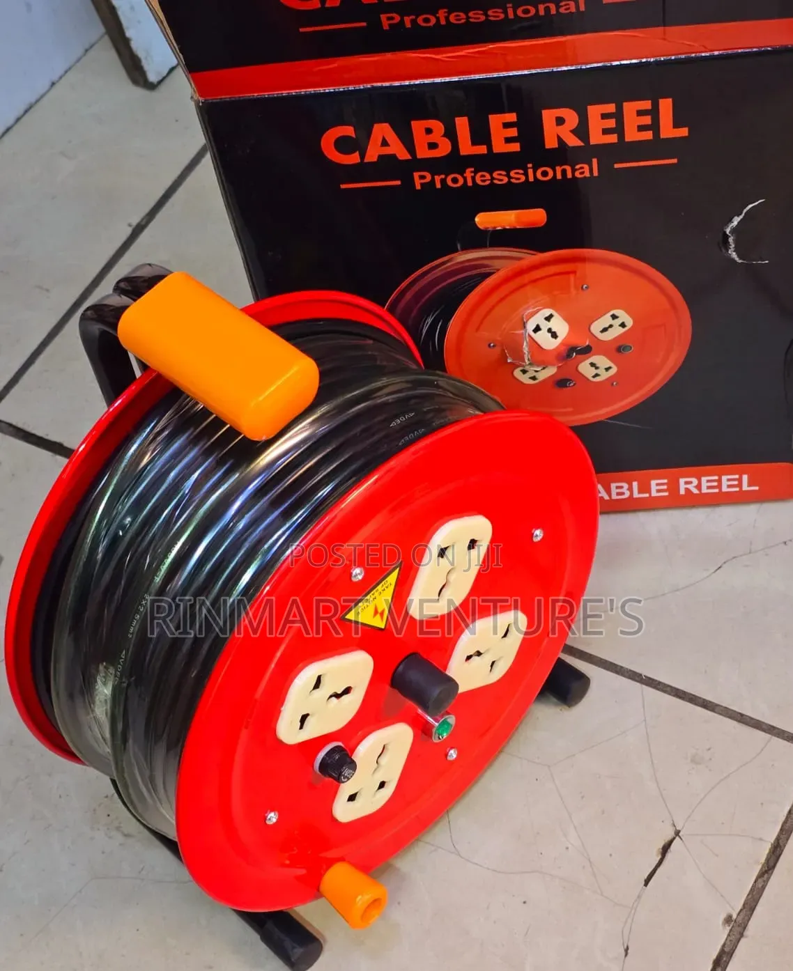 Heavy-Duty Power Extension Cable Reel
