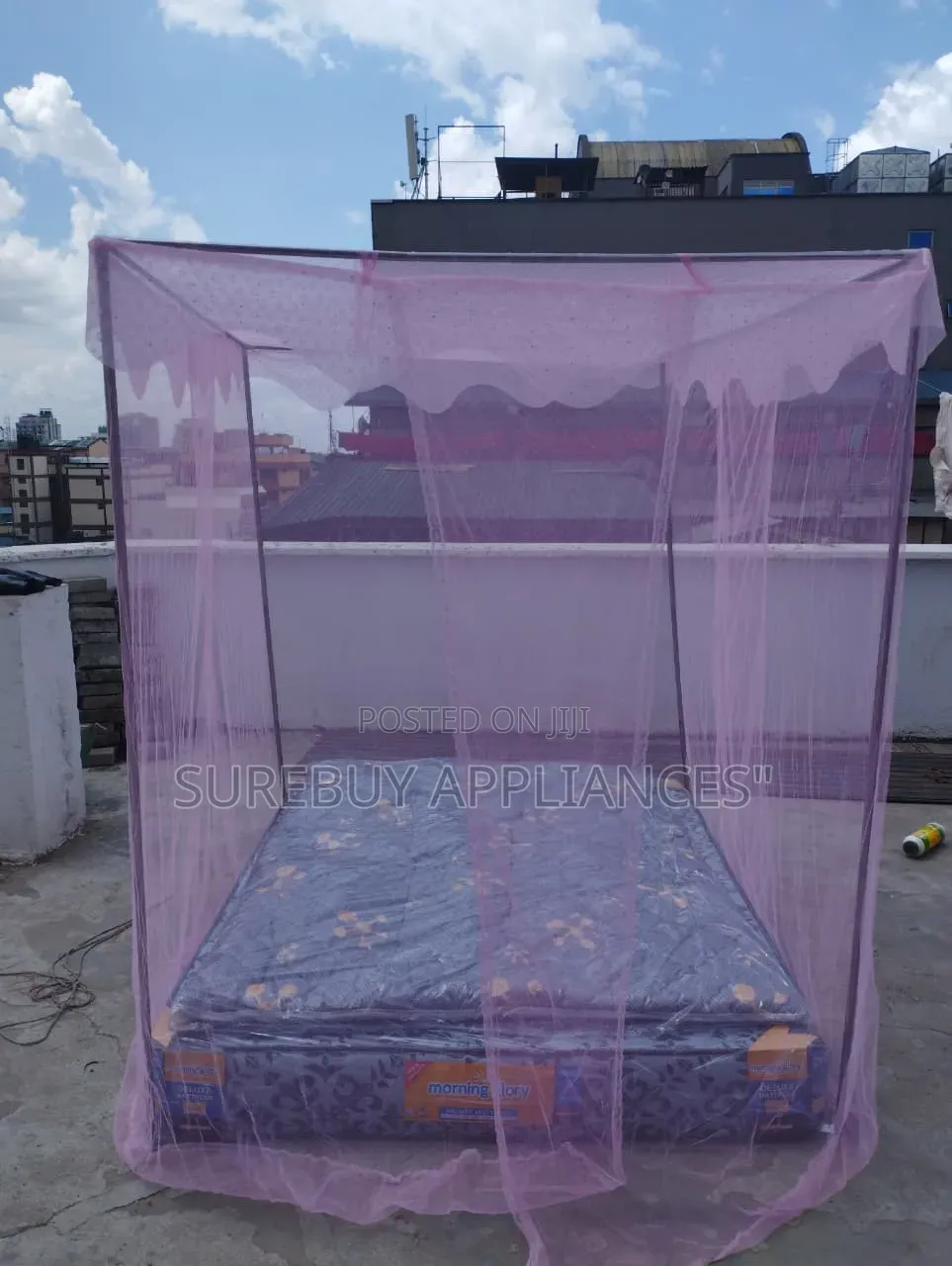 4 Stand Mosquito Net With Strong Metal Frame