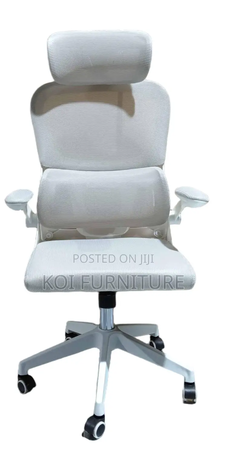 Office Chair; Executive Recliner Office High Chair With Flip Armrest
