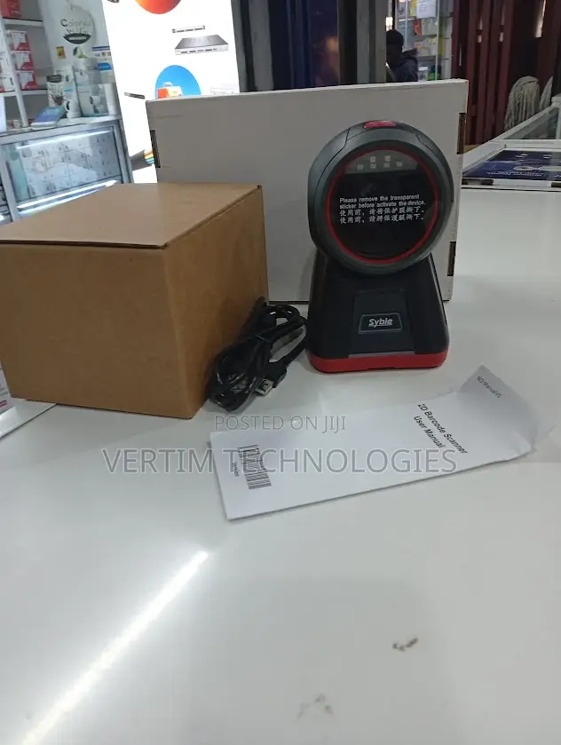 Table Mount Bar Code Scanner Round 2d Xb 8602