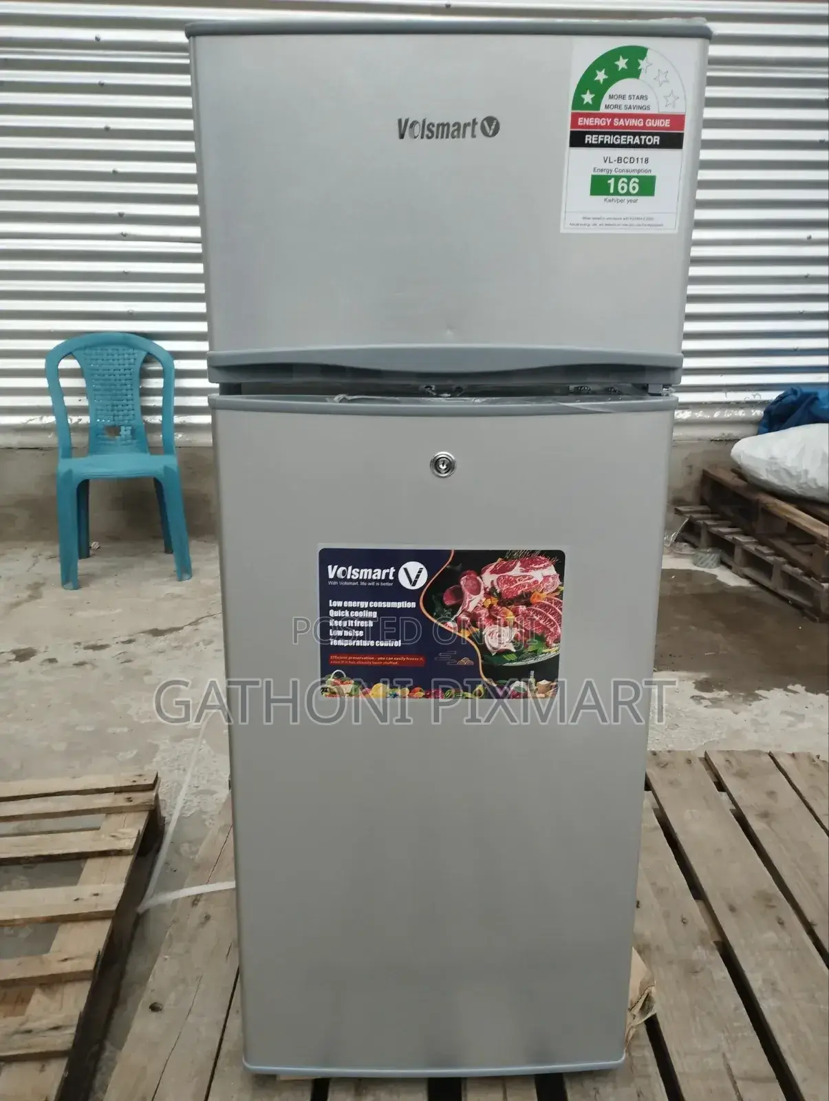 Volsmart 118l Single Door Fridge – Energy Saving