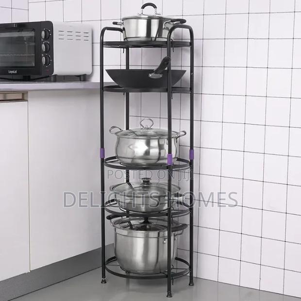 Premium Quality 5 Tier Pot Rack Holder-Arv