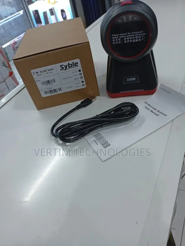 Compact Syble Xb-8602 2d Desktop Table Mount Barcode