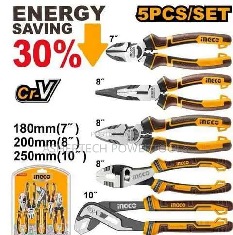 Ingco Hkps28588 5 PCS Pliers Set