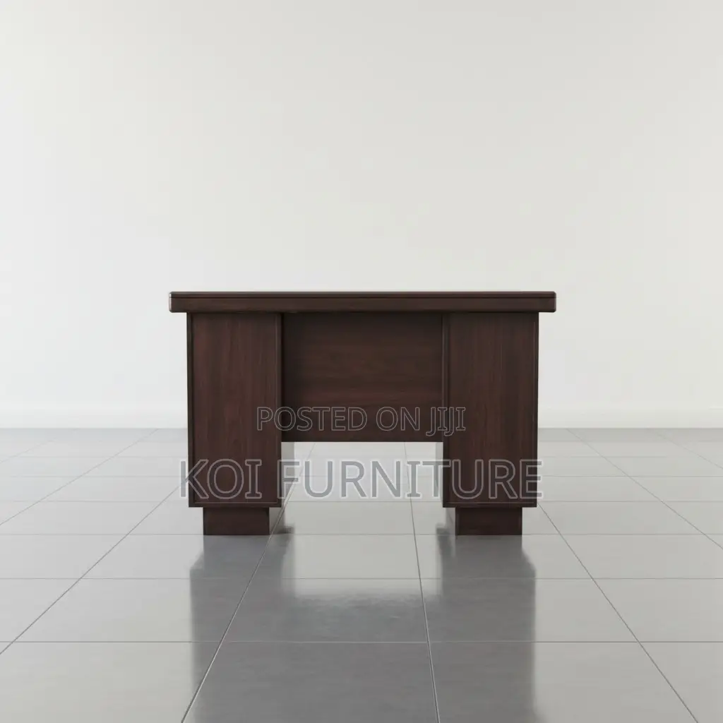Office Desk; 1.4 Meters Executive Mahogany Home Office Work Desk