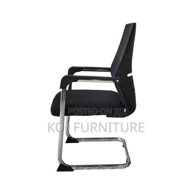 Office Chairs; High Back Visitors Chairs With Mesh Backrest - thumbnail 3