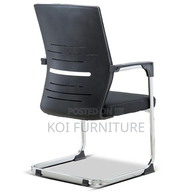 Office Chairs; High Back Visitors Chairs With Mesh Backrest - thumbnail 4