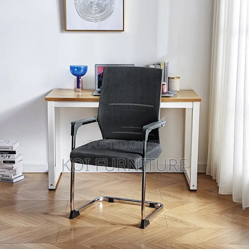Office Chairs; High Back Visitors Chairs With Mesh Backrest