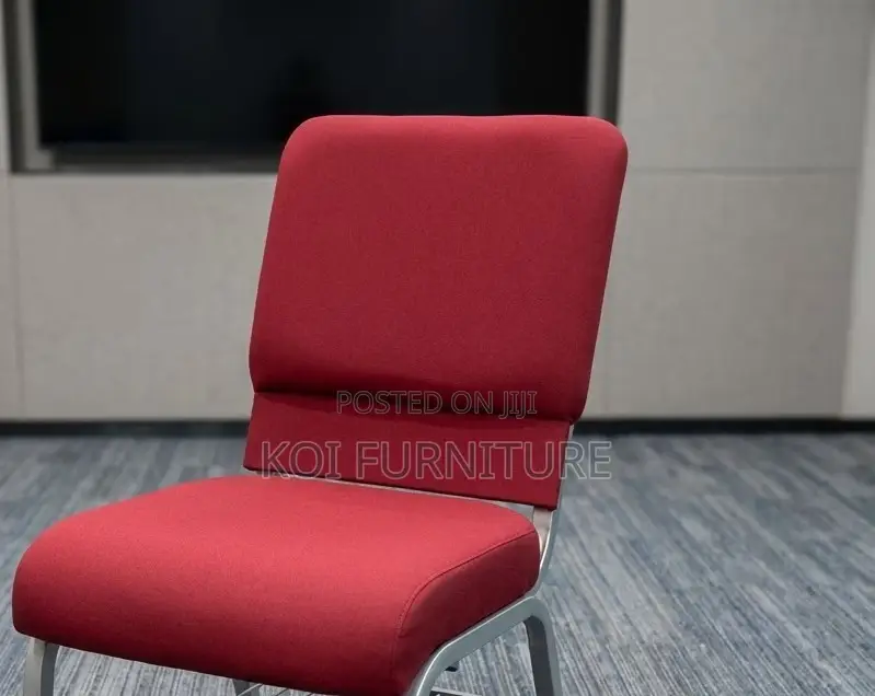 Office Chairs; Red Stackable Theater Office Visitors Chairs