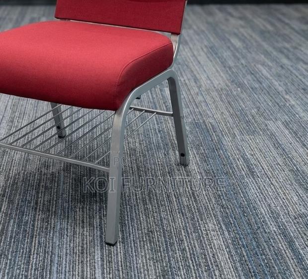 Office Chairs; Red Stackable Theater Office Visitors Chairs - thumbnail 8