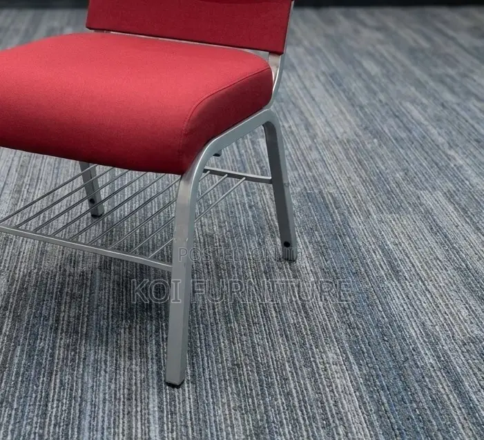 Office Chairs; Red Stackable Theater Office Visitors Chairs