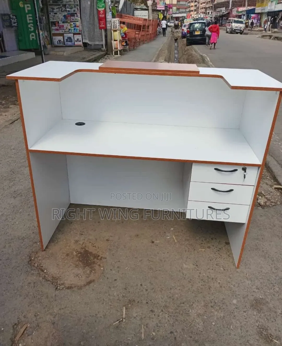 Office Modern Classic Receptionist Desk 1.4m(Clean Unit)