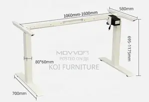 Office Desk; 1.4 Meters Electric Adjustable Ergonomic Office Desk