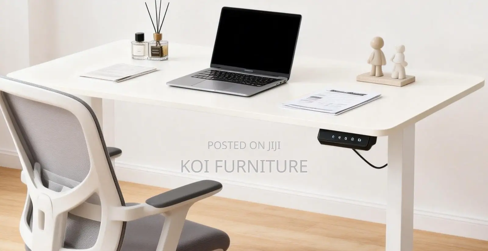 Office Desk; 1.4 Meters Electric Adjustable Ergonomic Office Desk