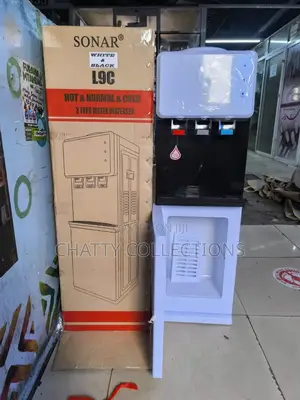 White Sonar L9c 3 Taps Hot, Normal and Cold Top Load Water Dispenser