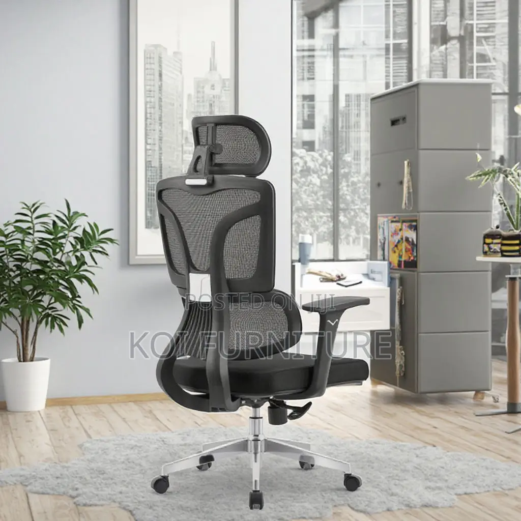 Office Chair; Premium Orthopedic Executive High Backrest Office Seat