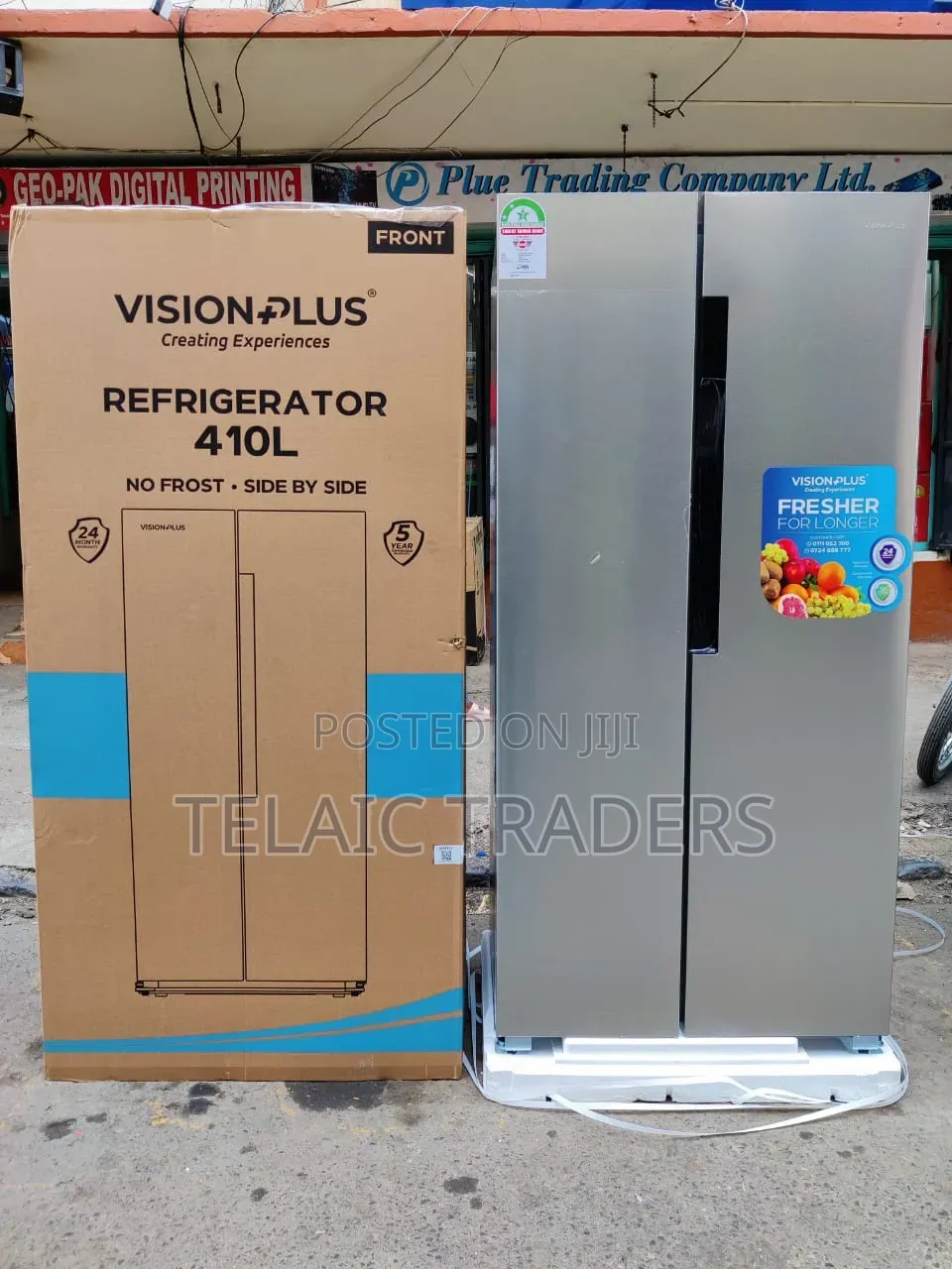Vision Plus Fridge Side by Side No Frost 410l