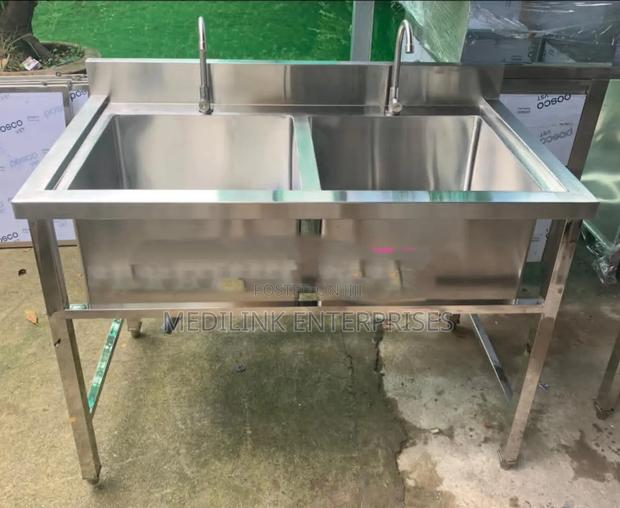 Commercial Stainless 3 /5 Double Sink