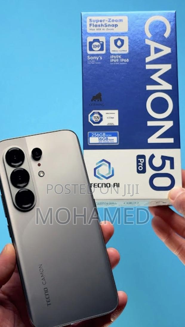 New Tecno Camon 50 Pro 256 GB Black