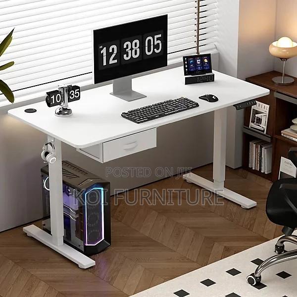 Office Desk; 1.6 Meter Electric Standing Adjustable Modern Desk