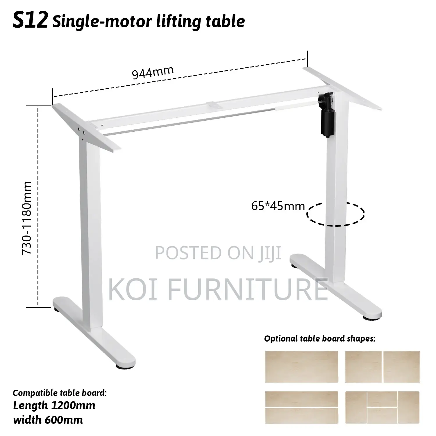 Office Desk; 1.6 Meter Electric Standing Adjustable Modern Desk
