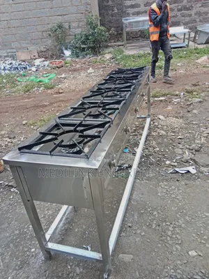 5-Burner Cooker Stainless Steel (High Pressure)