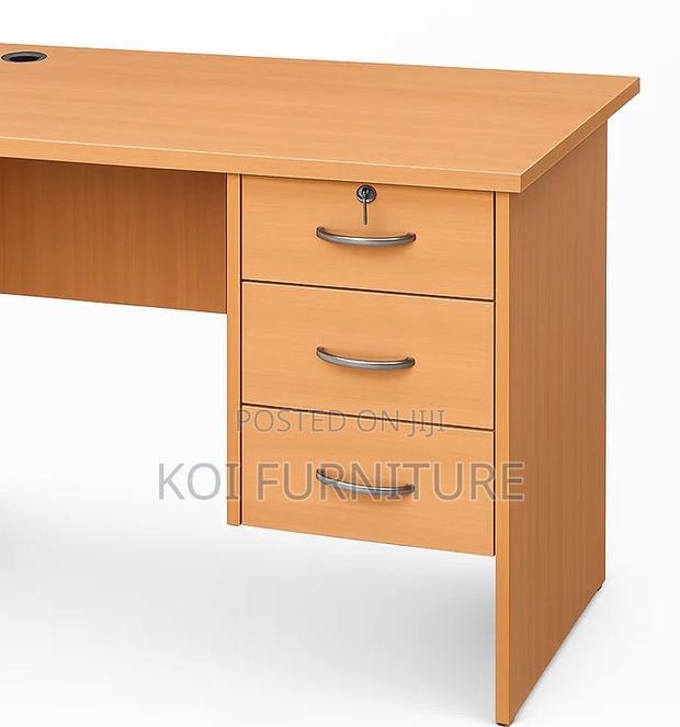 Office Desk; 1.2 Meters Home Office Study Writing Desk With Drawers - thumbnail 3