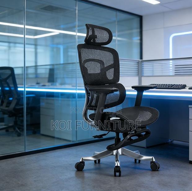 Office Chairs; Executive Orthopedic Office Seat With Footrest - thumbnail 5