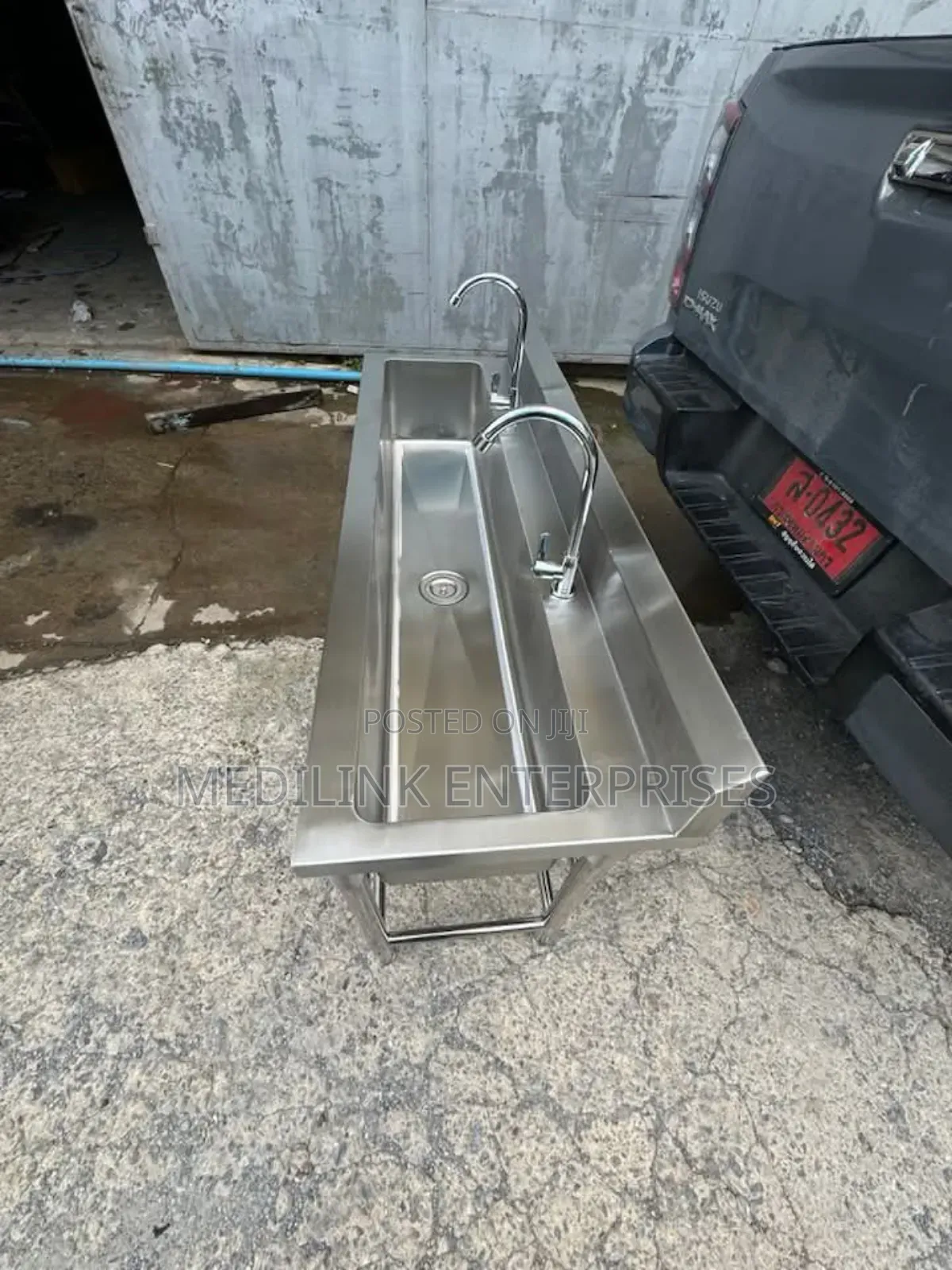 Ss 304 Stainless Steel Commercial Kitchen Double Sink
