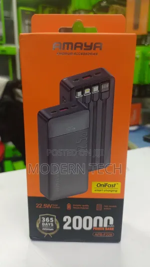 Amaya Super Fast 22.5w 20,000mah Portable Power Bank