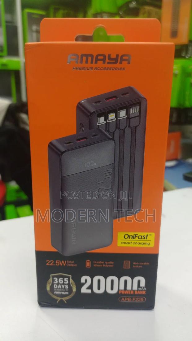 Amaya Super Fast 22.5w 20,000mah Portable Power Bank