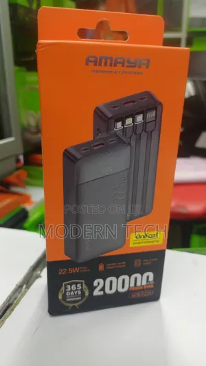 Amaya 20,000mah Ultra-Fast Charging Portable Battery Pack (22.5w)