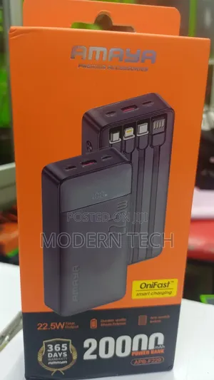 Amaya 20,000mah Ultra-Fast Charging Portable Battery Pack (22.5w)