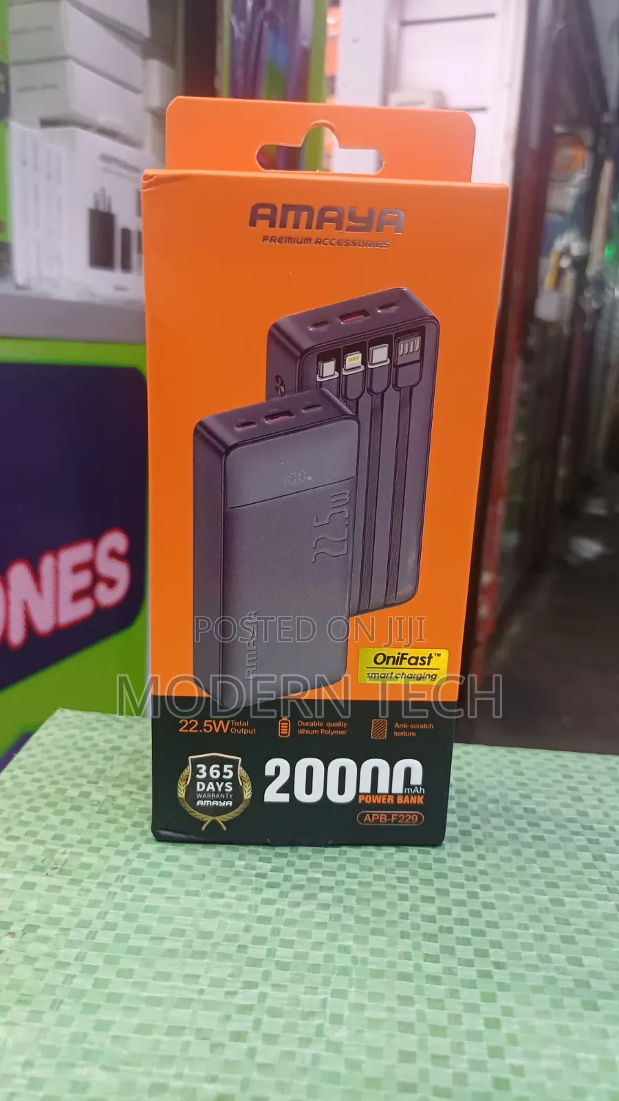 Amaya 20,000mah High-Speed 22.5w Portable Charger 