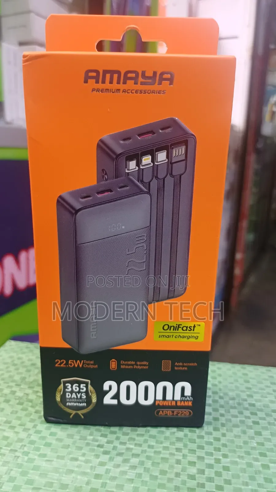 Amaya 20,000mah High-Speed 22.5w Portable Charger 