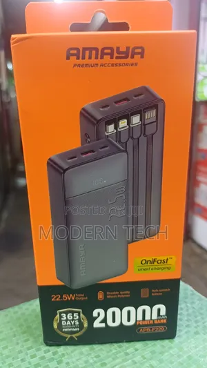 Amaya 20,000mah High-Speed 22.5w Portable Charger 