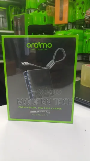 Oraimo Powernova L21 30w Fast Charging 20,000mah Power Bank