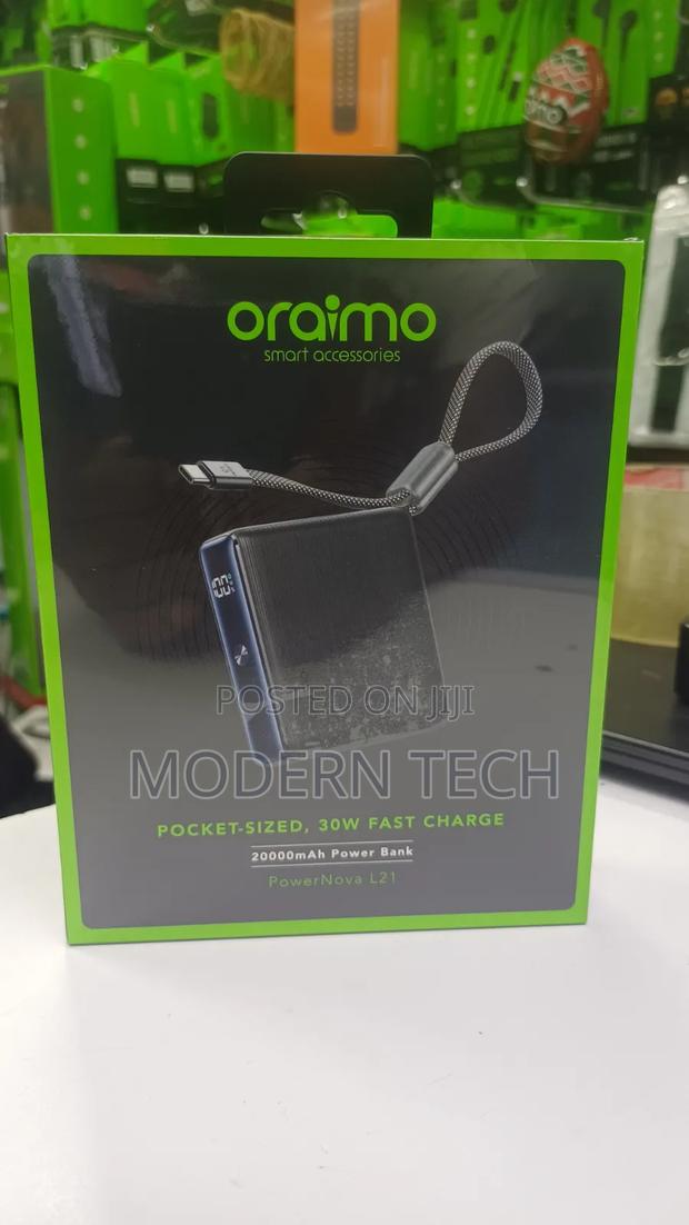 Oraimo 20,000mah Powernova L21 30w Super Fast Portable Charger