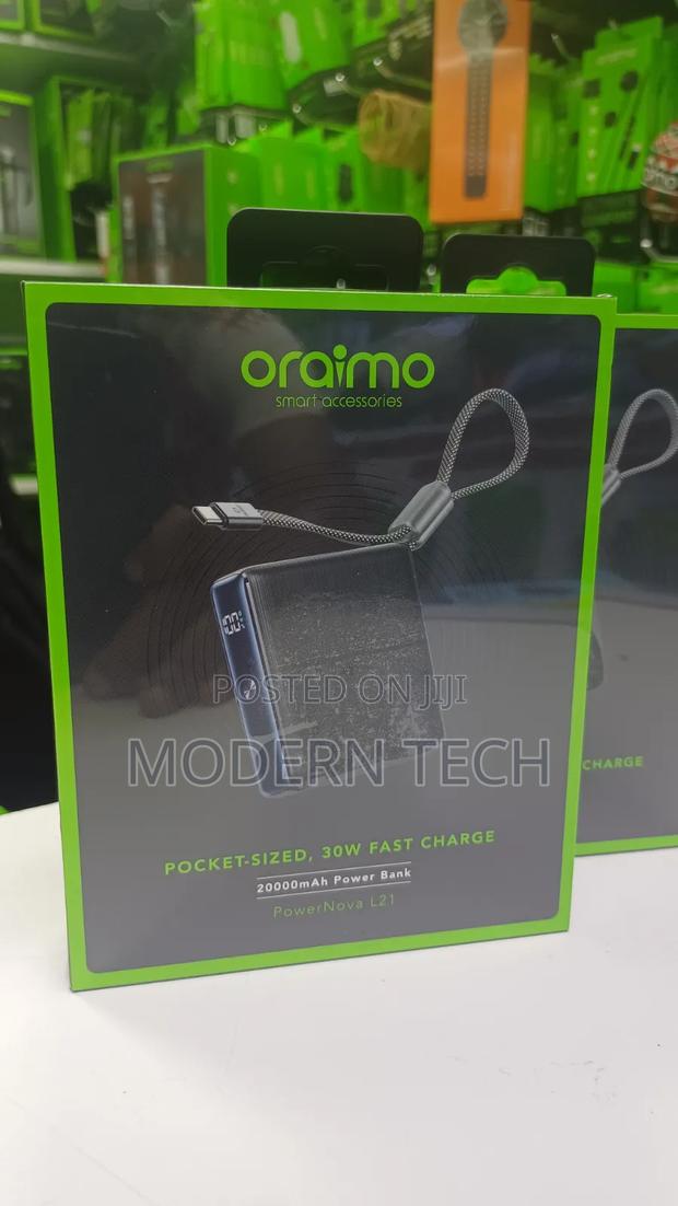 Oraimo 20,000mah 30w Rapid Charging Powernova L21 Battery Pack - thumbnail 2