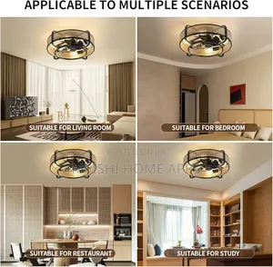 Retro Ceiling Light With Fan