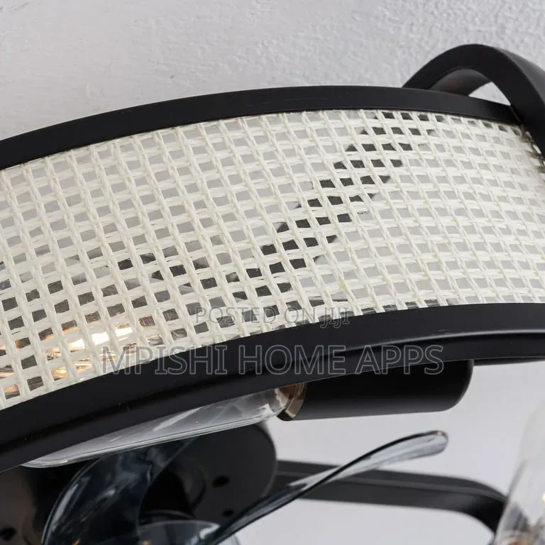 Retro Ceiling Light With Fan