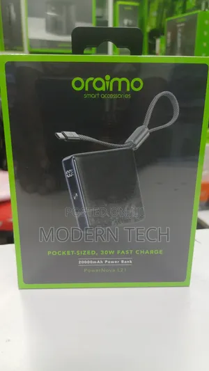 Oraimo 30w Fast Charge 20,000mah Powernova L21 Power Bank