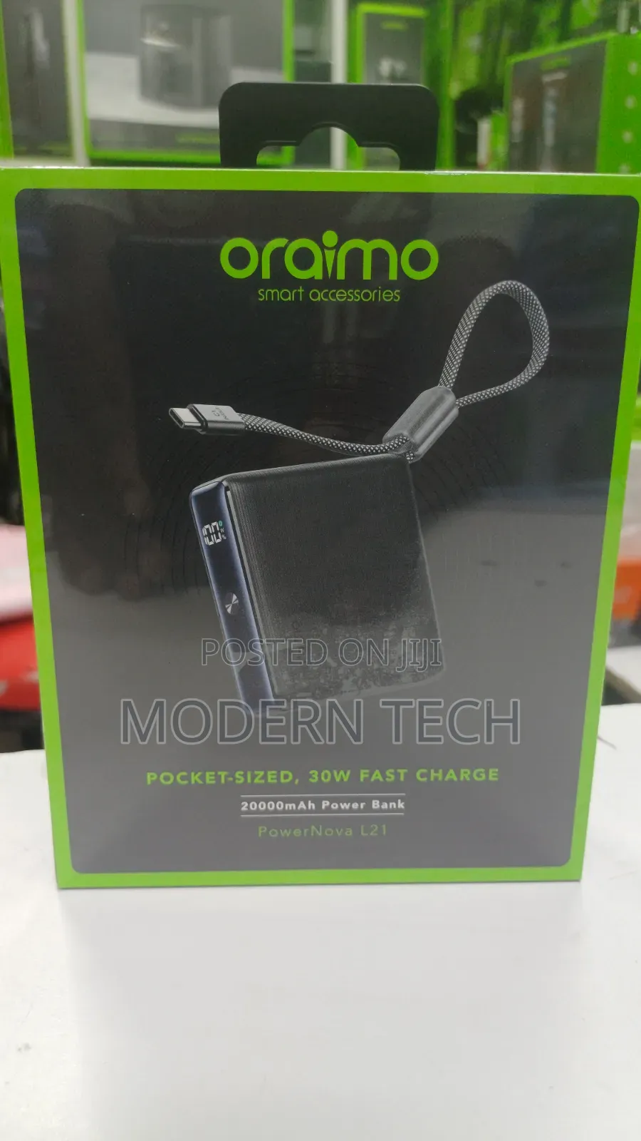 Oraimo 30w Fast Charge 20,000mah Powernova L21 Power Bank
