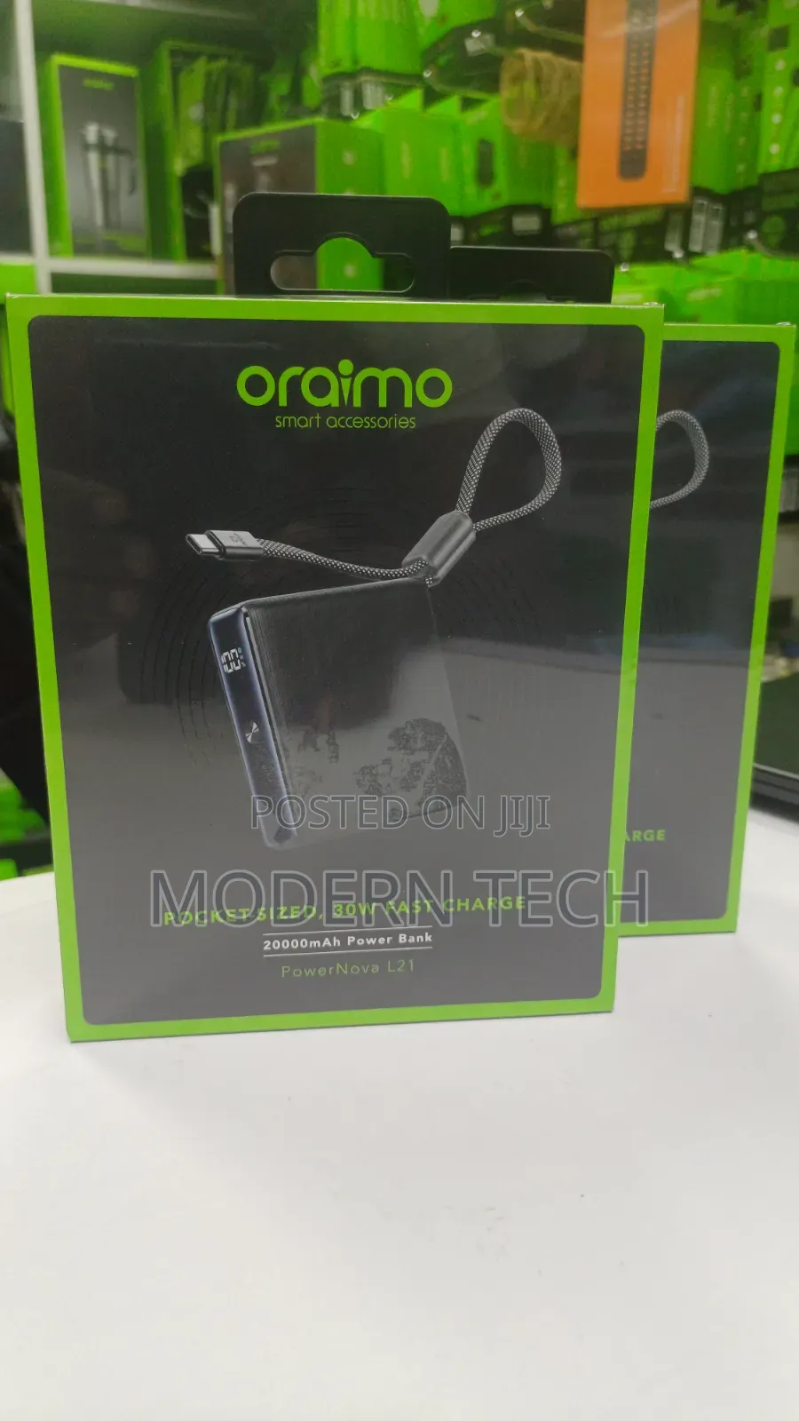 Oraimo 30w Fast Charge 20,000mah Powernova L21 Power Bank