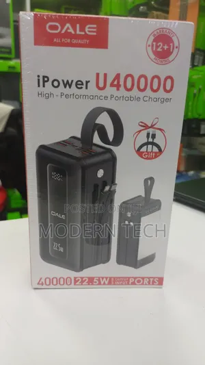 Oale 40,000mah 22.5w Fast Charging Power Bank